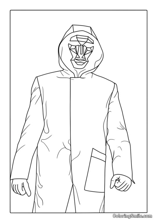 Patron de Squid Game - Page de Coloriage