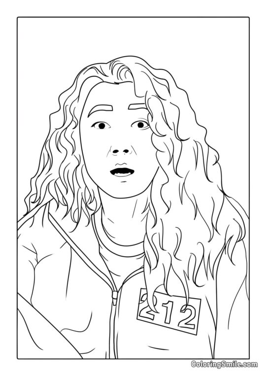 Joueur 112 de Squid Game - Page de Coloriage
