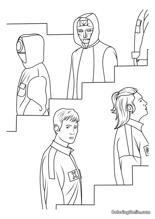 Héros de Squid Game 2 - Page de Coloriage