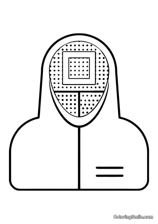 Manager de Squid Game - Page de Coloriage