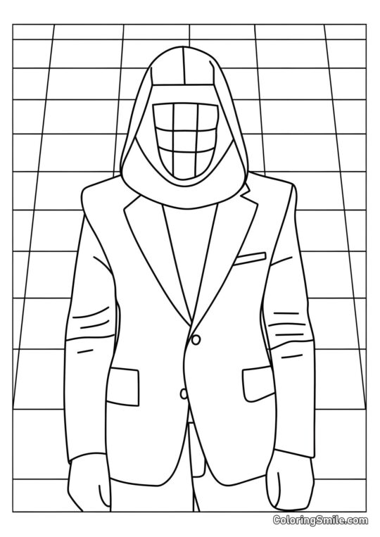 Hôte de Squid Game - Page de Coloriage