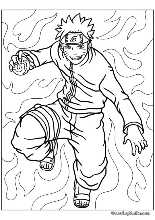 Naruto Rasengan - Page de Coloriage