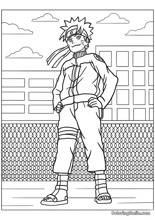 Jeune Naruto - Page de Coloriage