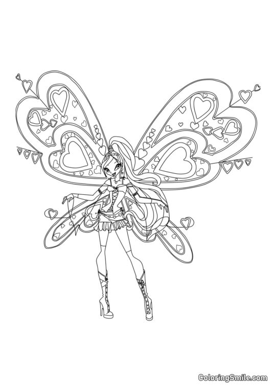 Winx Bloom Flyrix - Page de Coloriage