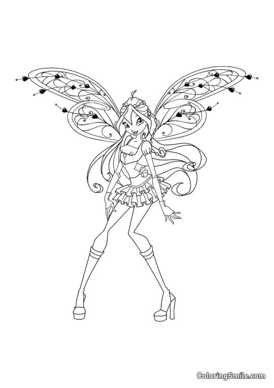 Winx Bloom Believix En Pleine Longueur - Page de Coloriage