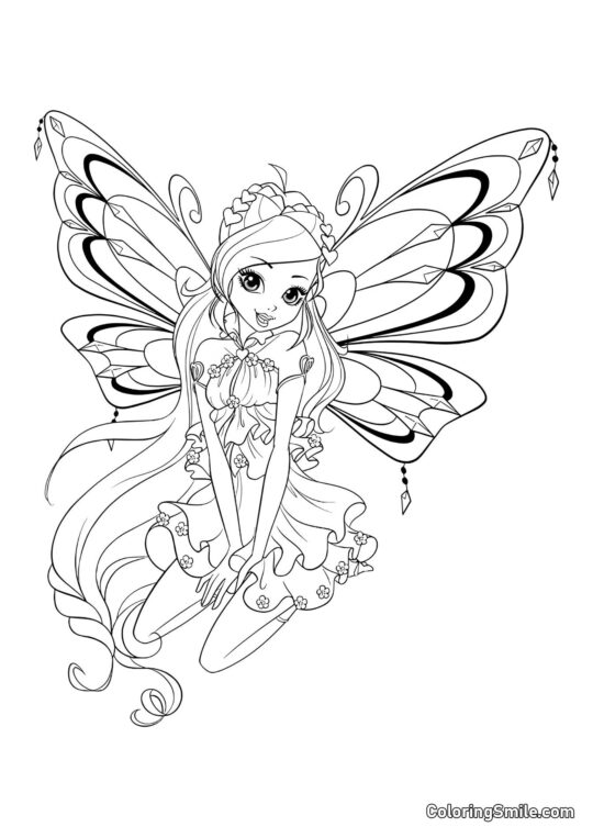 Winx Bloom Saison 8 - Page de Coloriage