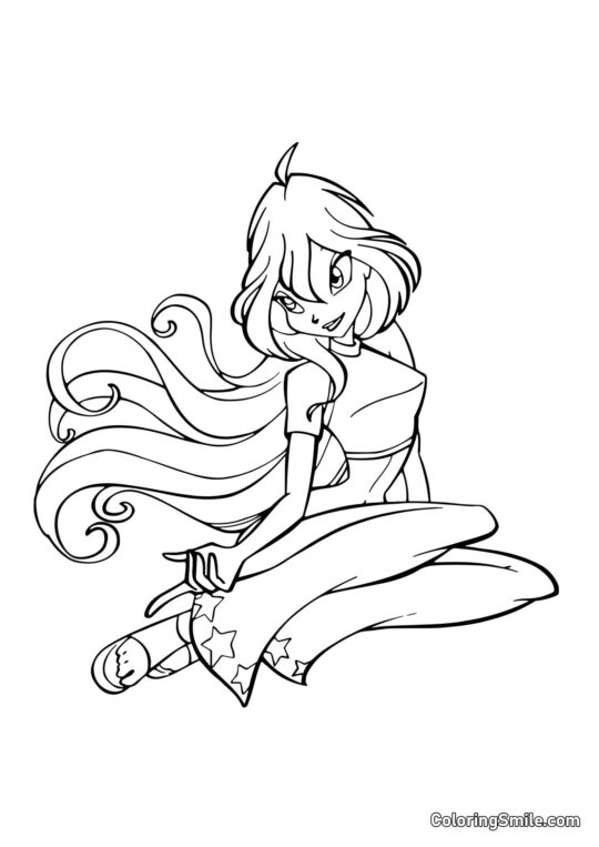 Bloom Connaît le Secret - Page de Coloriage