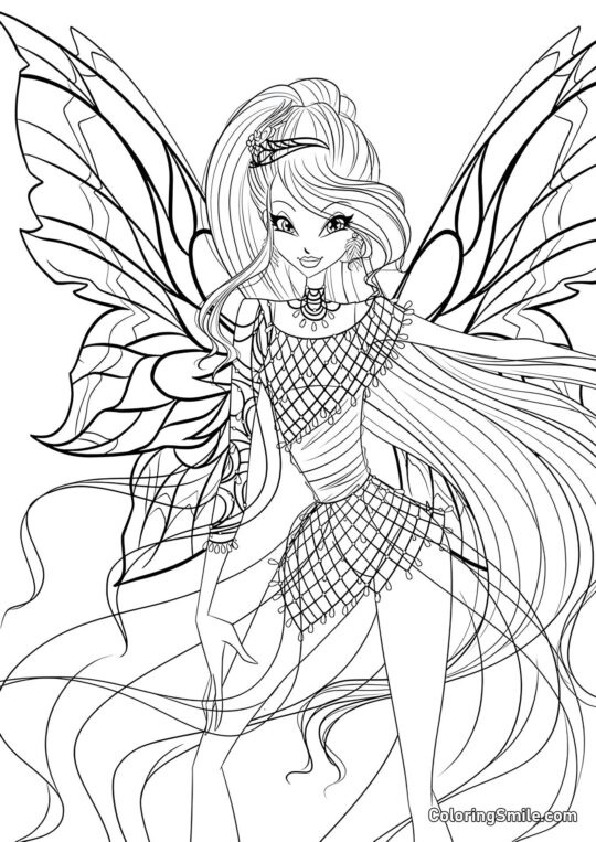 Winx Bloom Bloomix - Page de Coloriage