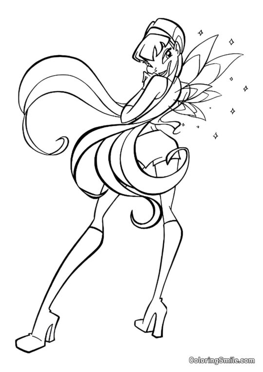 Stella Fait des Plans - Page de Coloriage