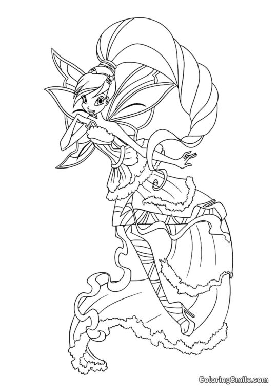 Winx Stella Harmonix - Page de Coloriage