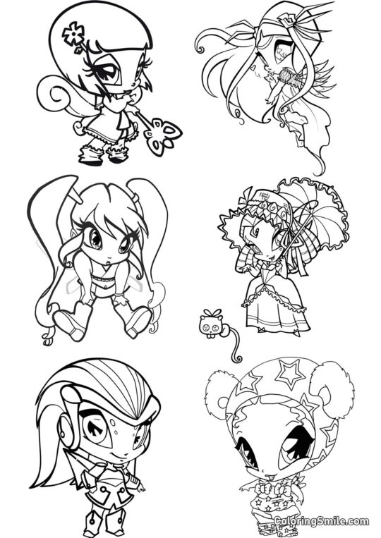 Pixie - Page de Coloriage