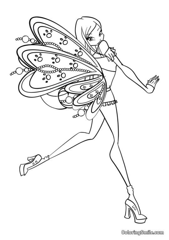 Winx Roxy Believix - Page de Coloriage