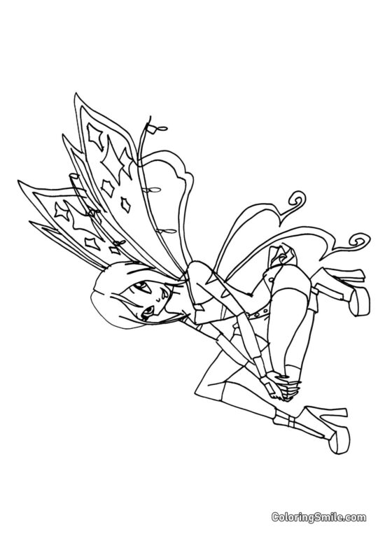 Fée Tecna - Page de Coloriage