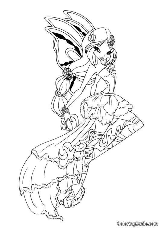 Winx Flora Harmonix - Page de Coloriage