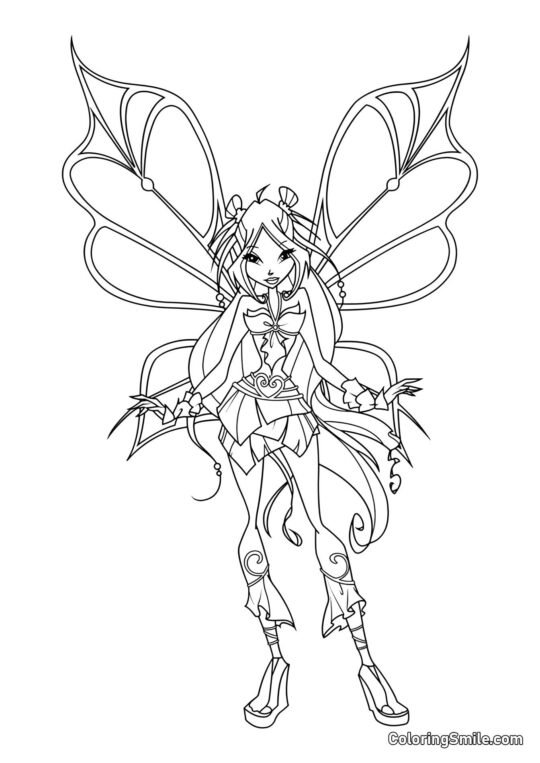 Winx Flora Sophix - Page de Coloriage