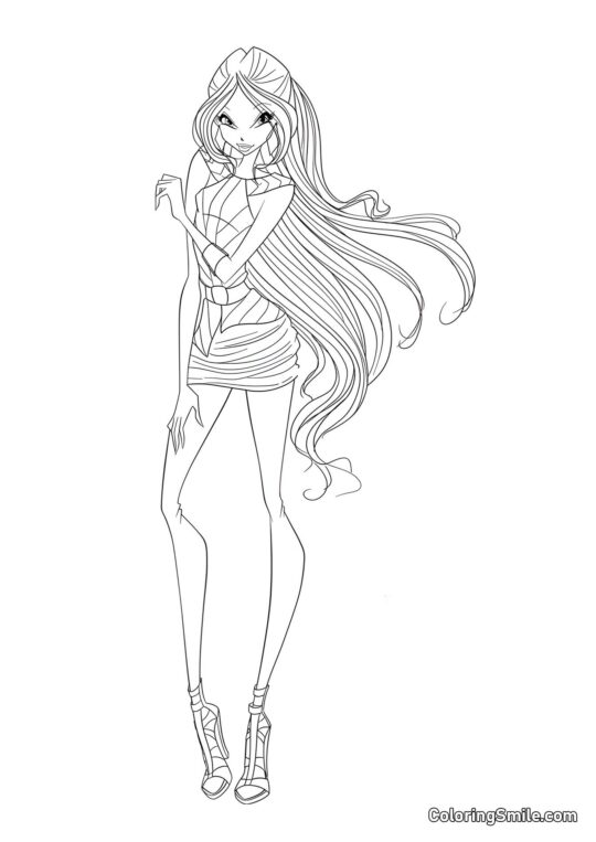 Winx Bloom Travelix - Page de Coloriage