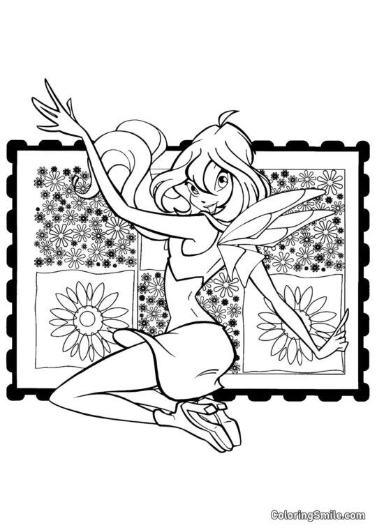 Fleur Bloom - Page de Coloriage