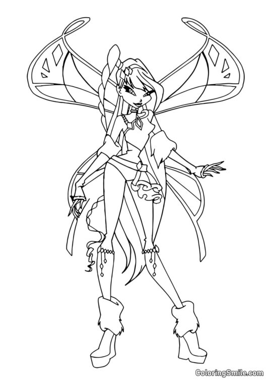 Winx Musa Lovix - Page de Coloriage