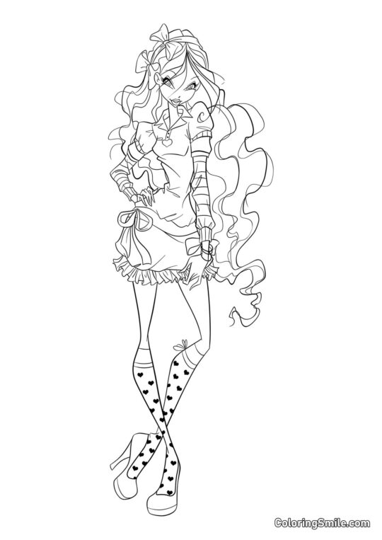 Winx Layla Bon Ton - Page de Coloriage