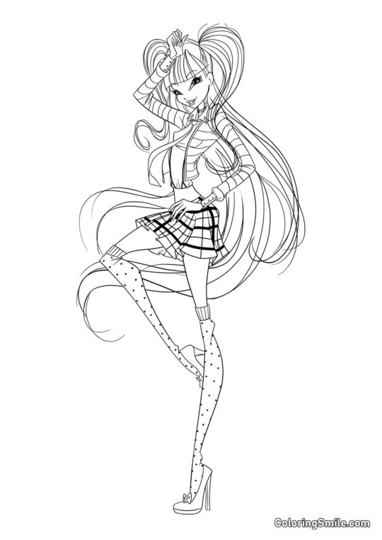Winx Musa Bon Ton - Page de Coloriage