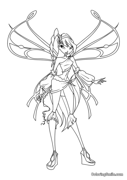 Winx Musa Sophix - Page de Coloriage