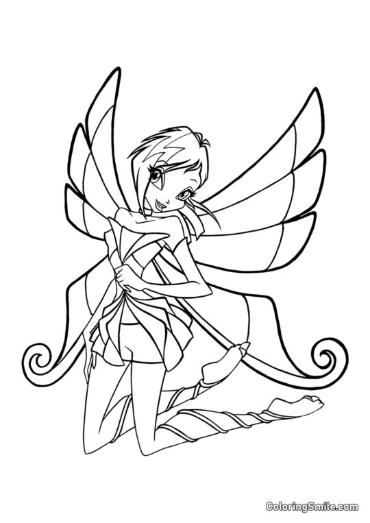 Winx Tecna Enchantix - Page de Coloriage