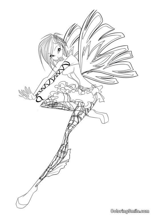Winx Tecna Sirenix - Page de Coloriage