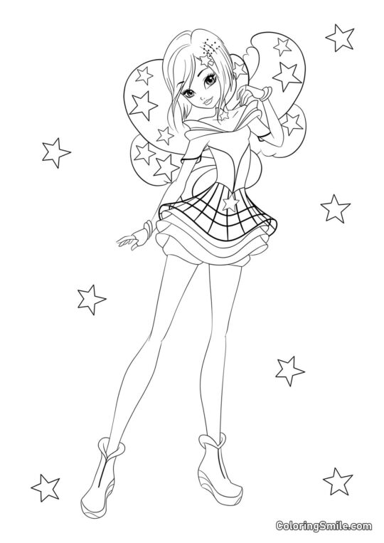 Winx Tecna Cosmix - Page de Coloriage