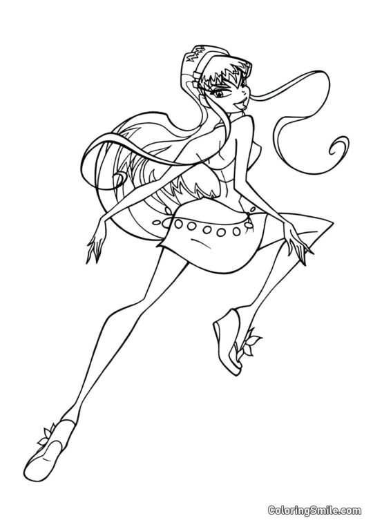 Les Chaussures Préférées de Stella - Page de Coloriage