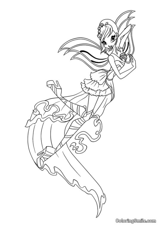 Winx Tecna Harmonix - Page de Coloriage