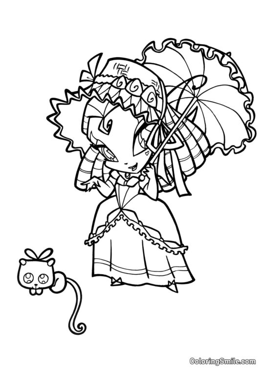 Pixie Tune - Page de Coloriage