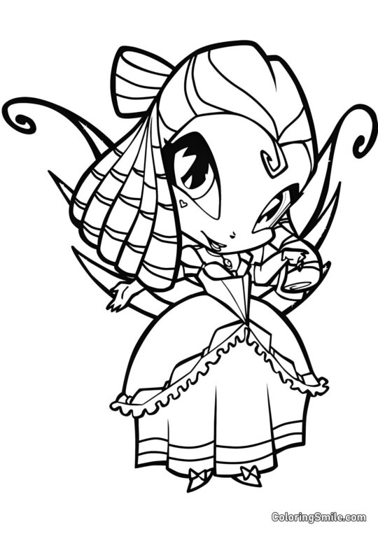 Petite Fée Tune - Page de Coloriage