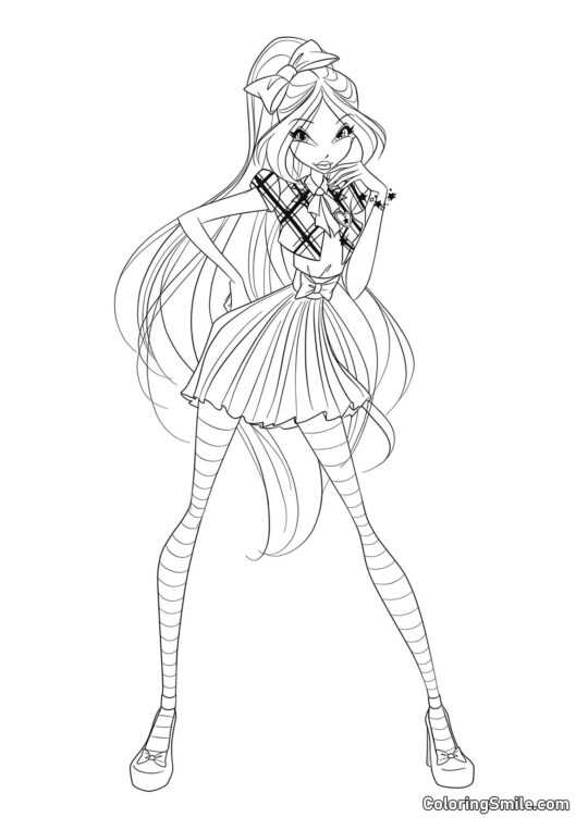 Winx Flora Bon Ton - Page de Coloriage
