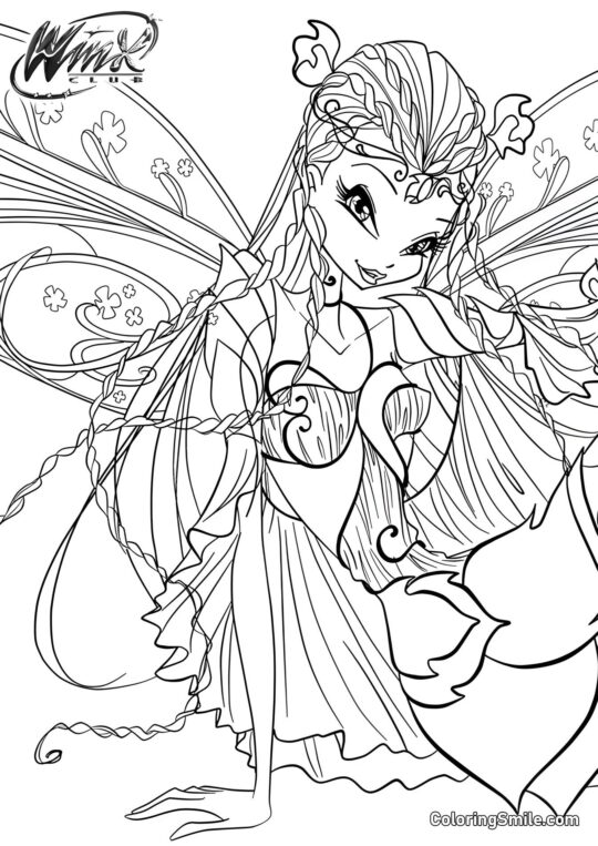 Winx Flora Bloomix - Page de Coloriage