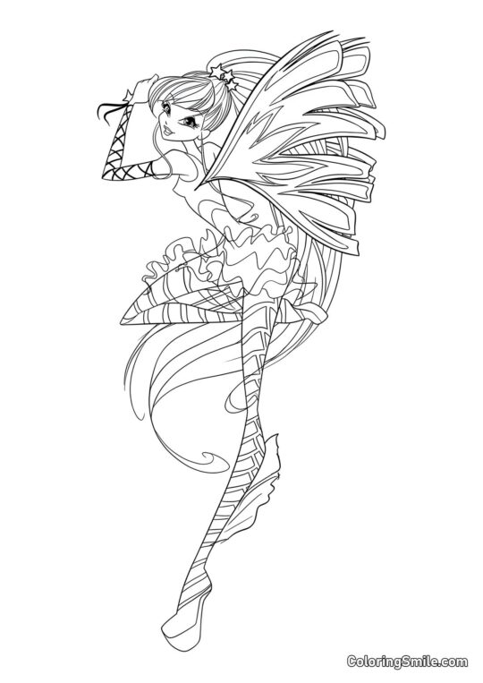 Winx Stella Sirenix - Page de Coloriage