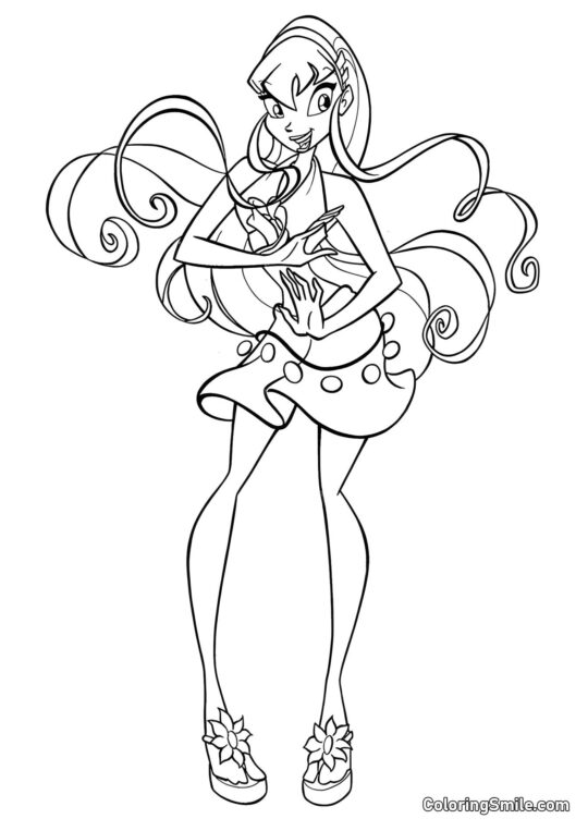 La Tenue de Stella - Page de Coloriage