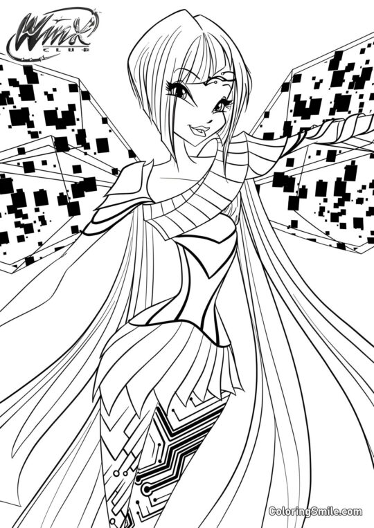 Winx Tecna Bloomix - Page de Coloriage