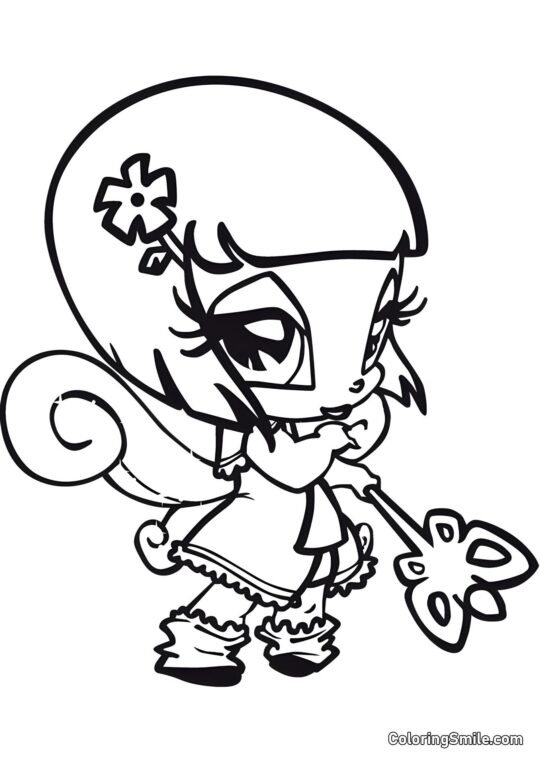 Petite Fée Lockette - Page de Coloriage