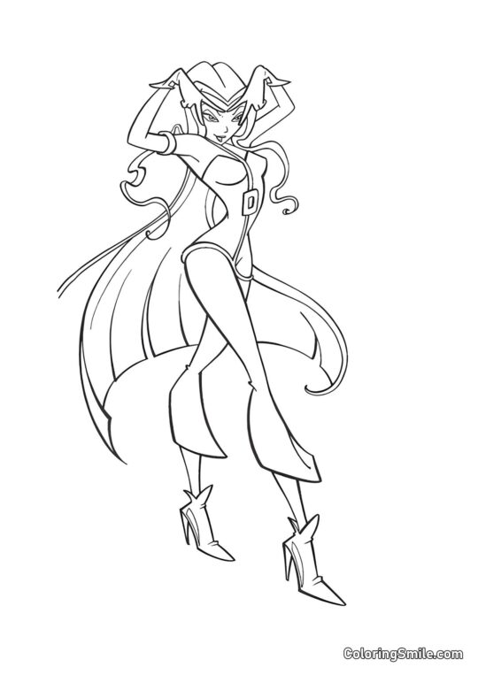 Darcy Utilise Sa Magie - Page de Coloriage