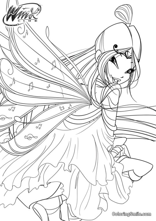 Winx Musa Bloomix - Page de Coloriage
