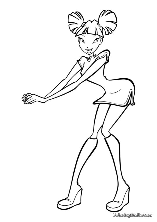 La Nouvelle Robe de Musa - Page de Coloriage