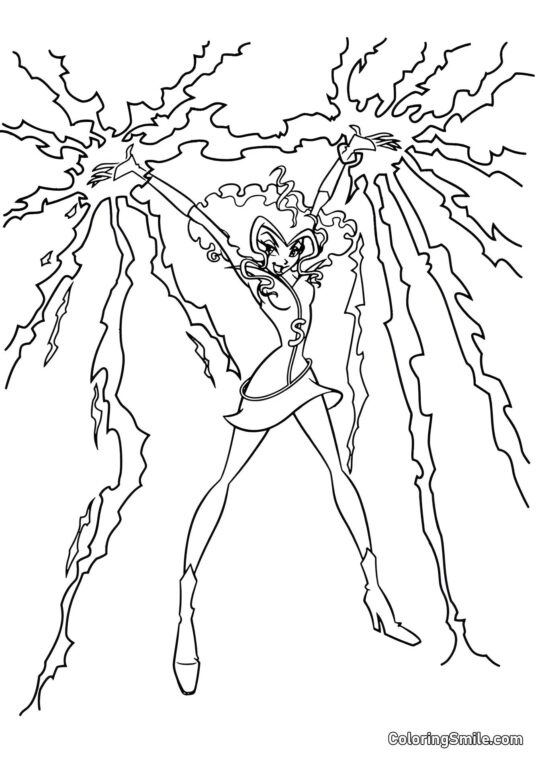 Stormy – Sorcière des Tempêtes - Page de Coloriage