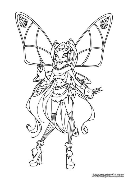 Winx Stella Lovix - Page de Coloriage