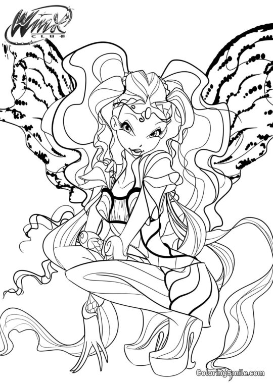 Winx Layla Bloomix - Page de Coloriage