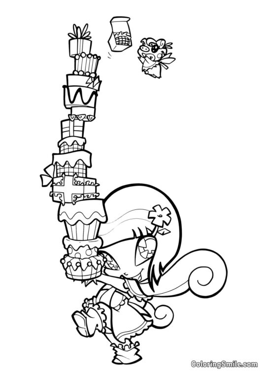 Pixie Lockette - Page de Coloriage