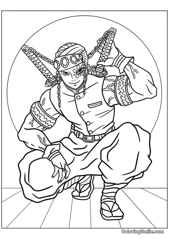 Tengen Uzui - Page de Coloriage