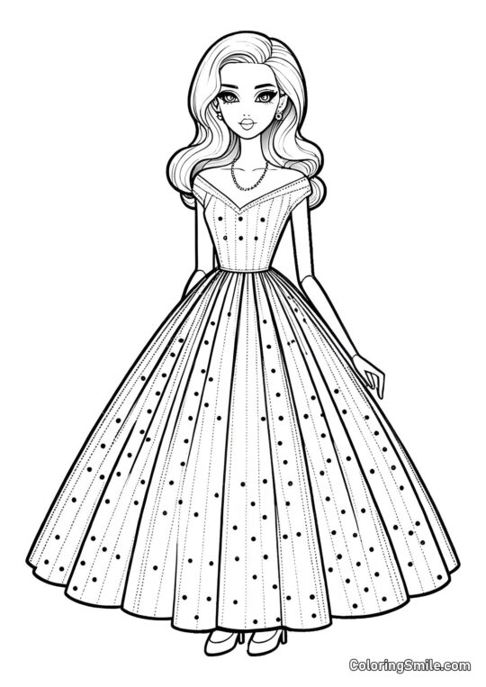 Poupée de mode Poupée de mode - Page de Coloriage