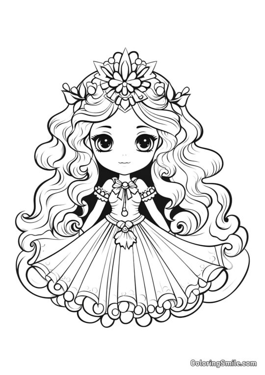 Poupée reine Poupée reine - Page de Coloriage