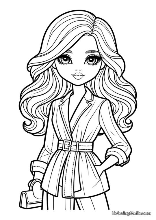 Poupée en costume Poupée en costume - Page de Coloriage