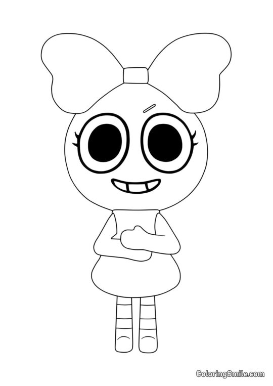 Poppy du Monde de Dendy - Page de Coloriage